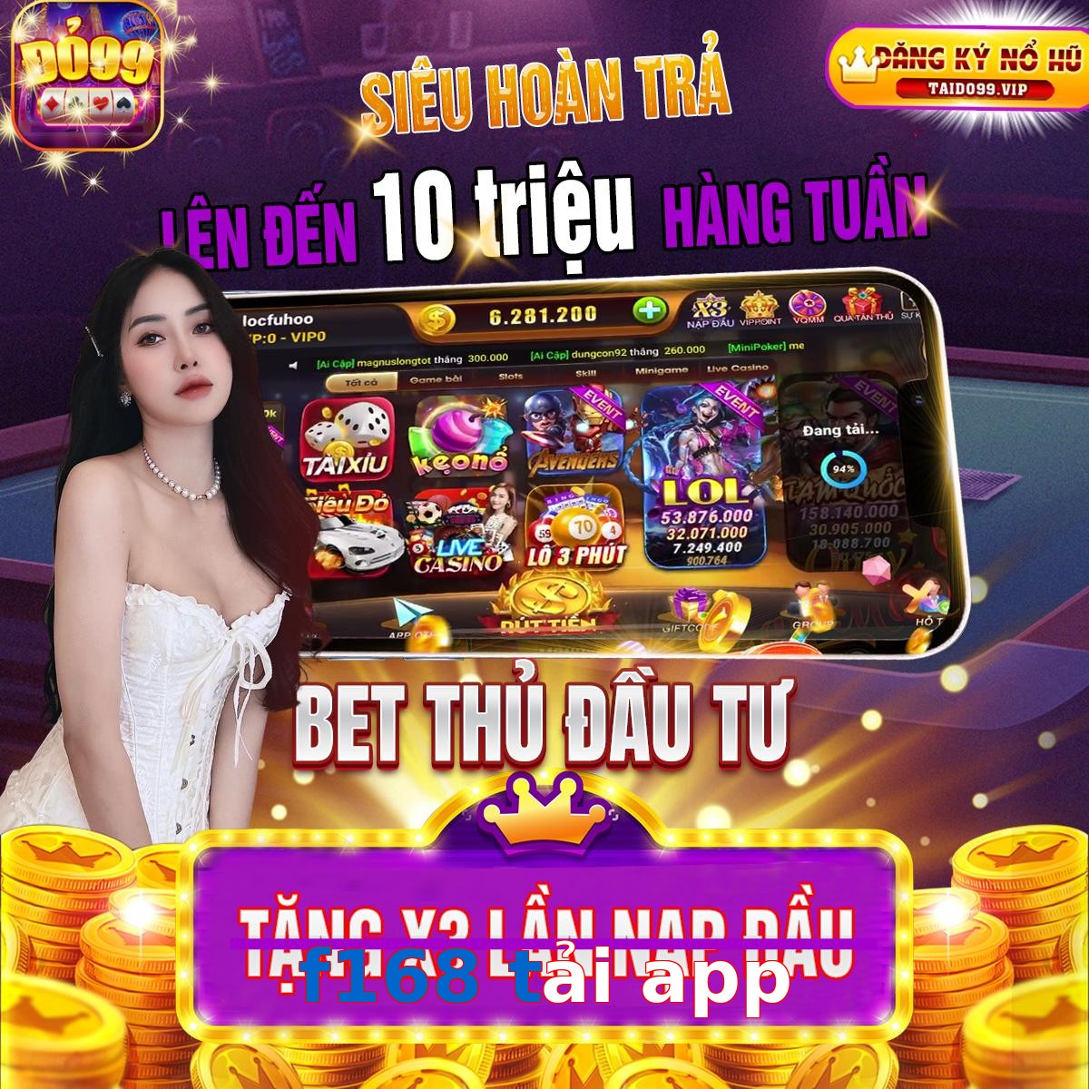 f168 tải app
